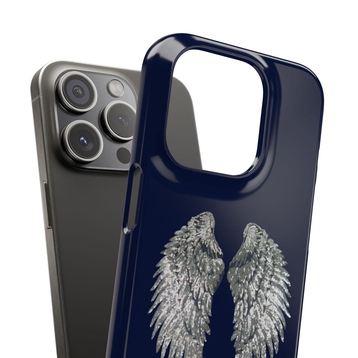 Navy Angel Wings Case