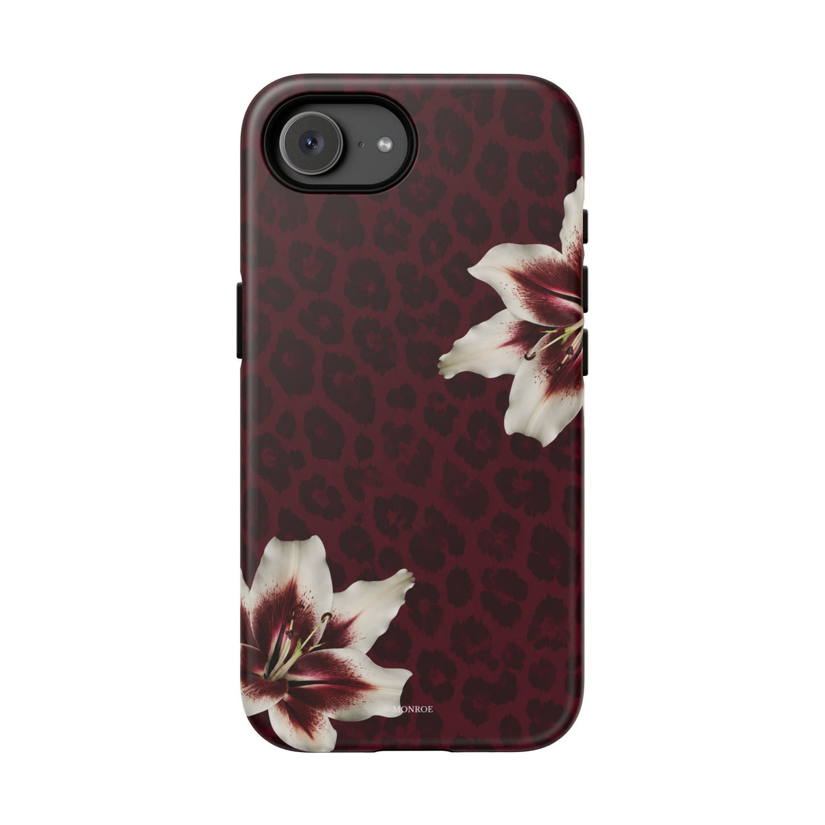 Burgundy Lily Leopard Tough Case