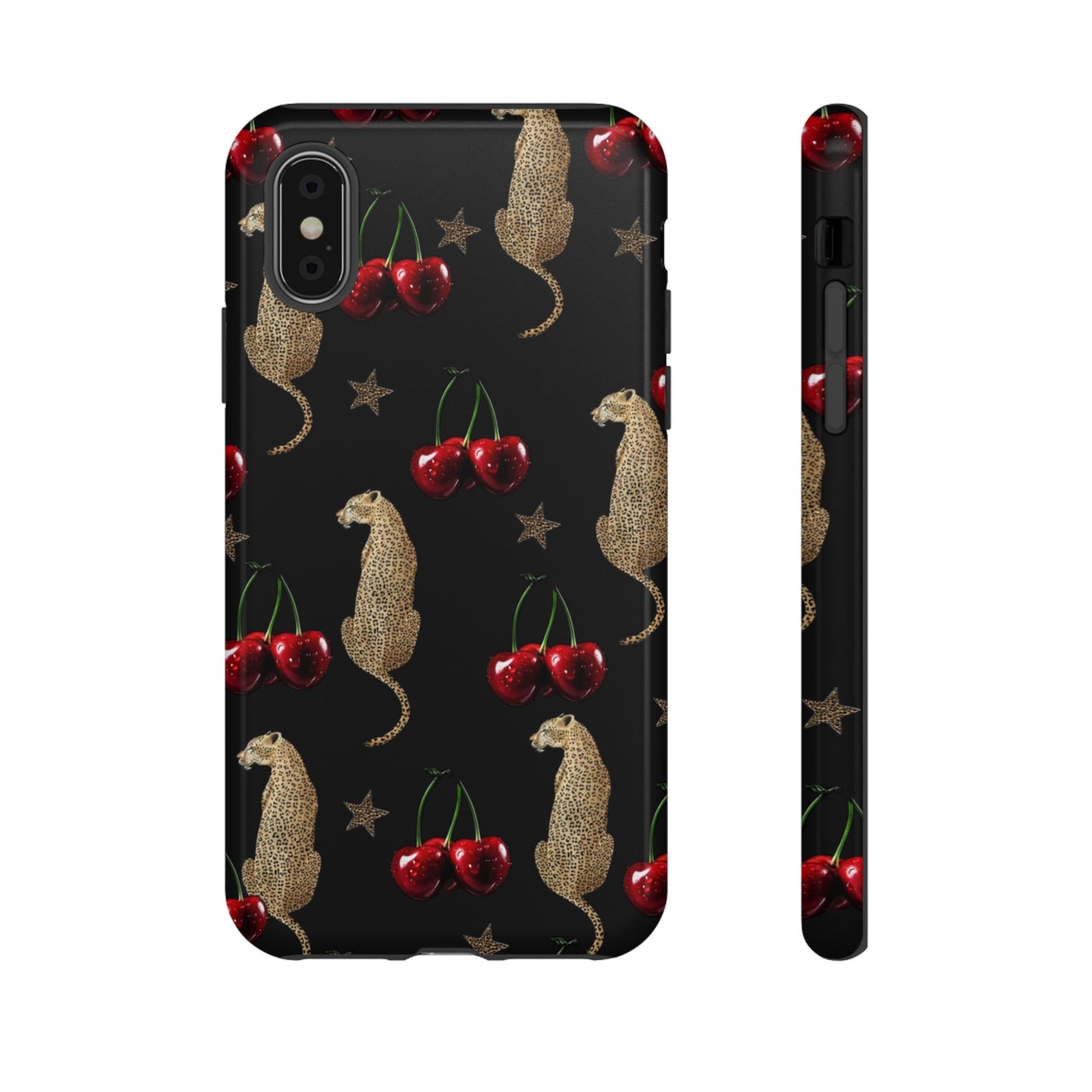 Leopard & Cherry Tough Case