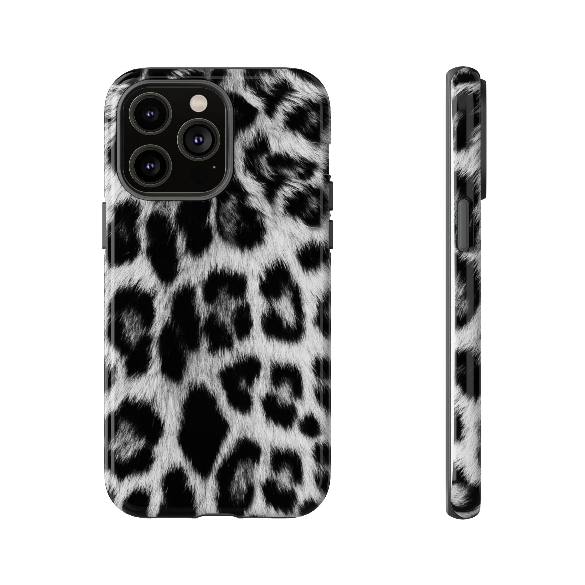 B&W Leopard Phone Case