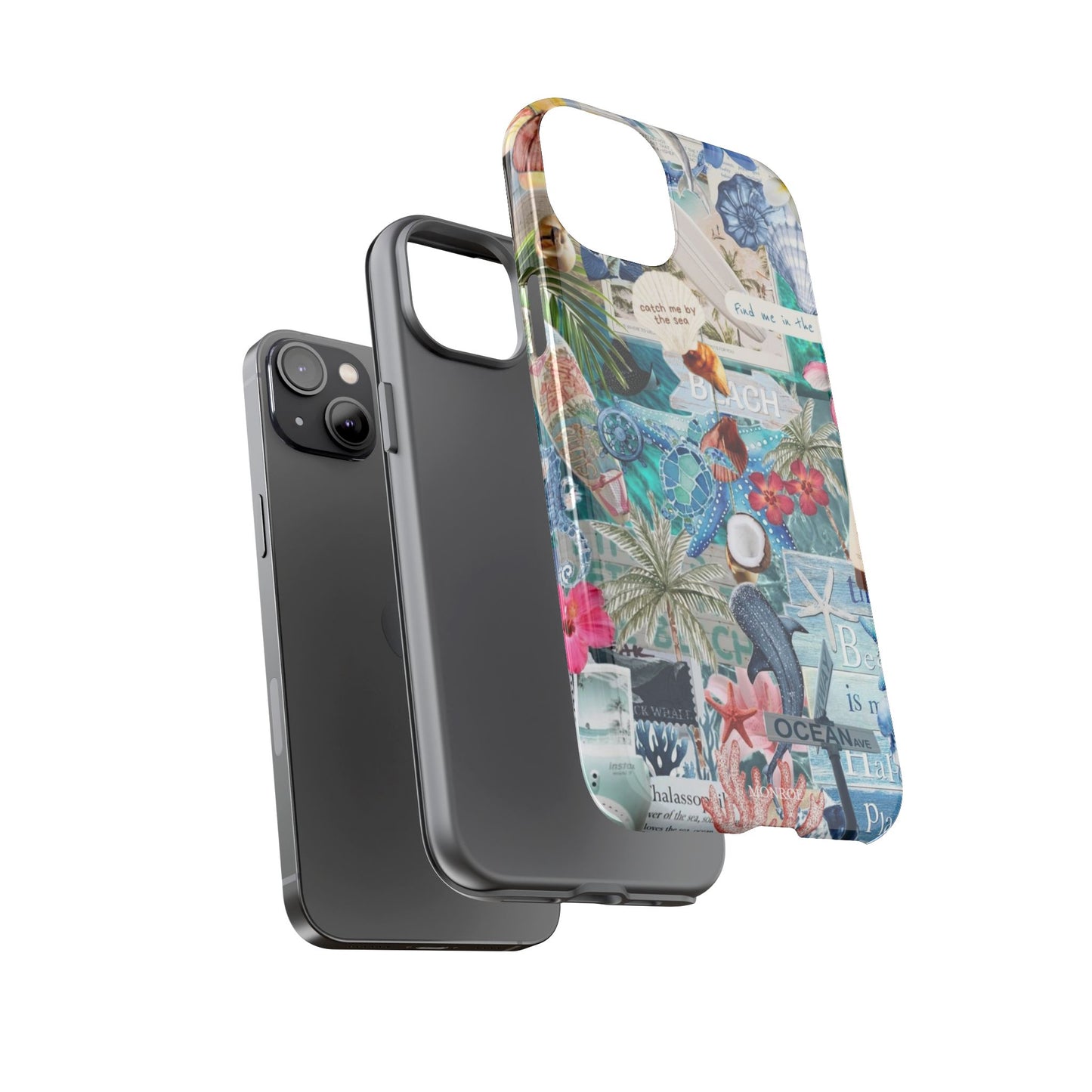 Tropical Beach Collage Tough Case