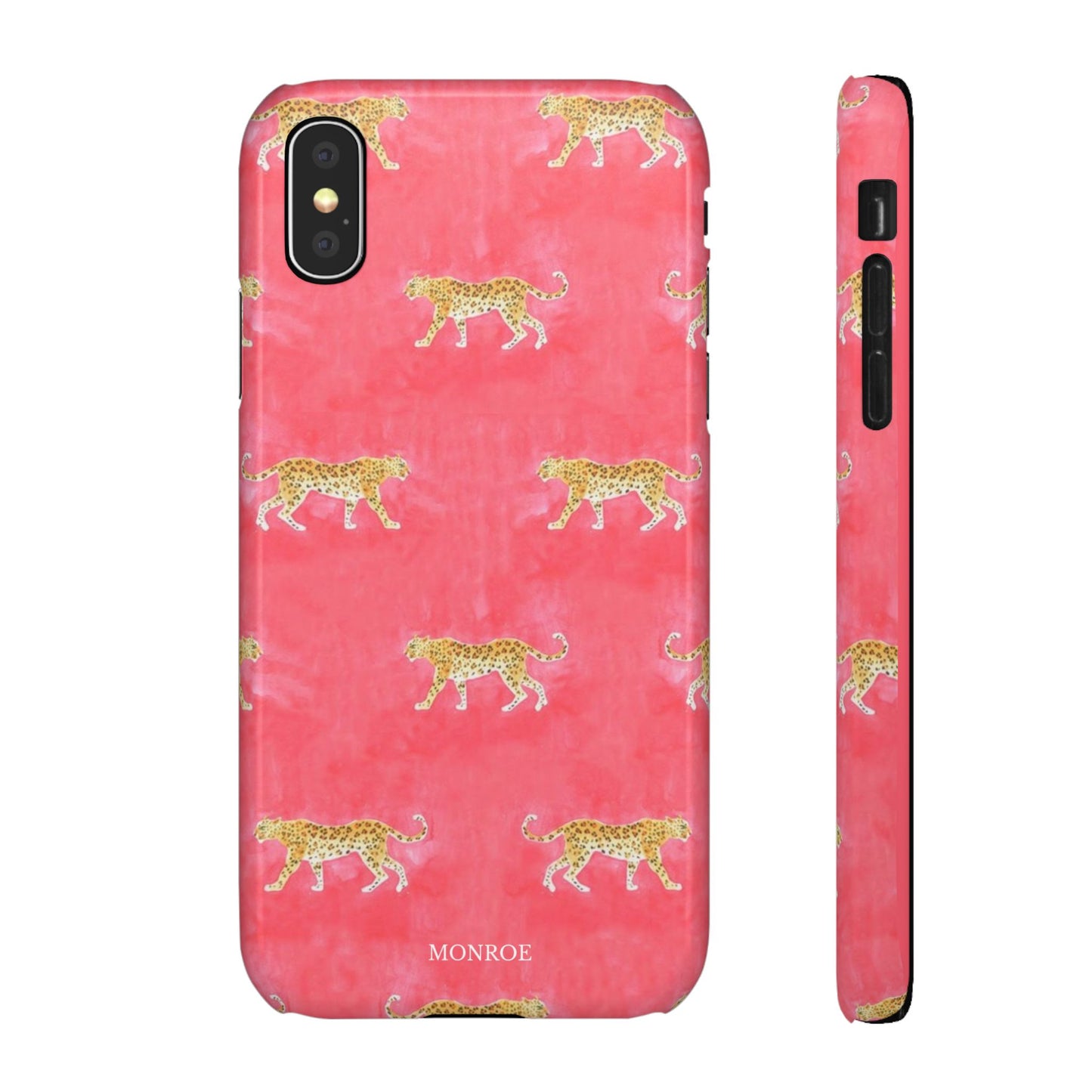 Pink Watercolor Leopard Case