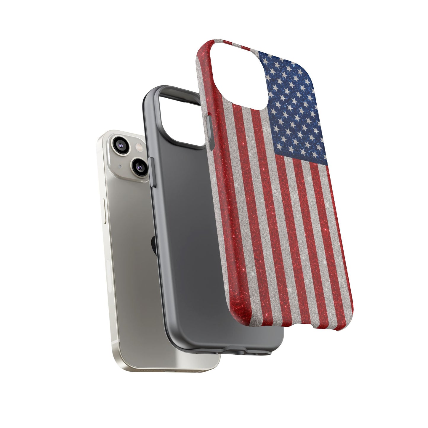 America Glitter Tough Case