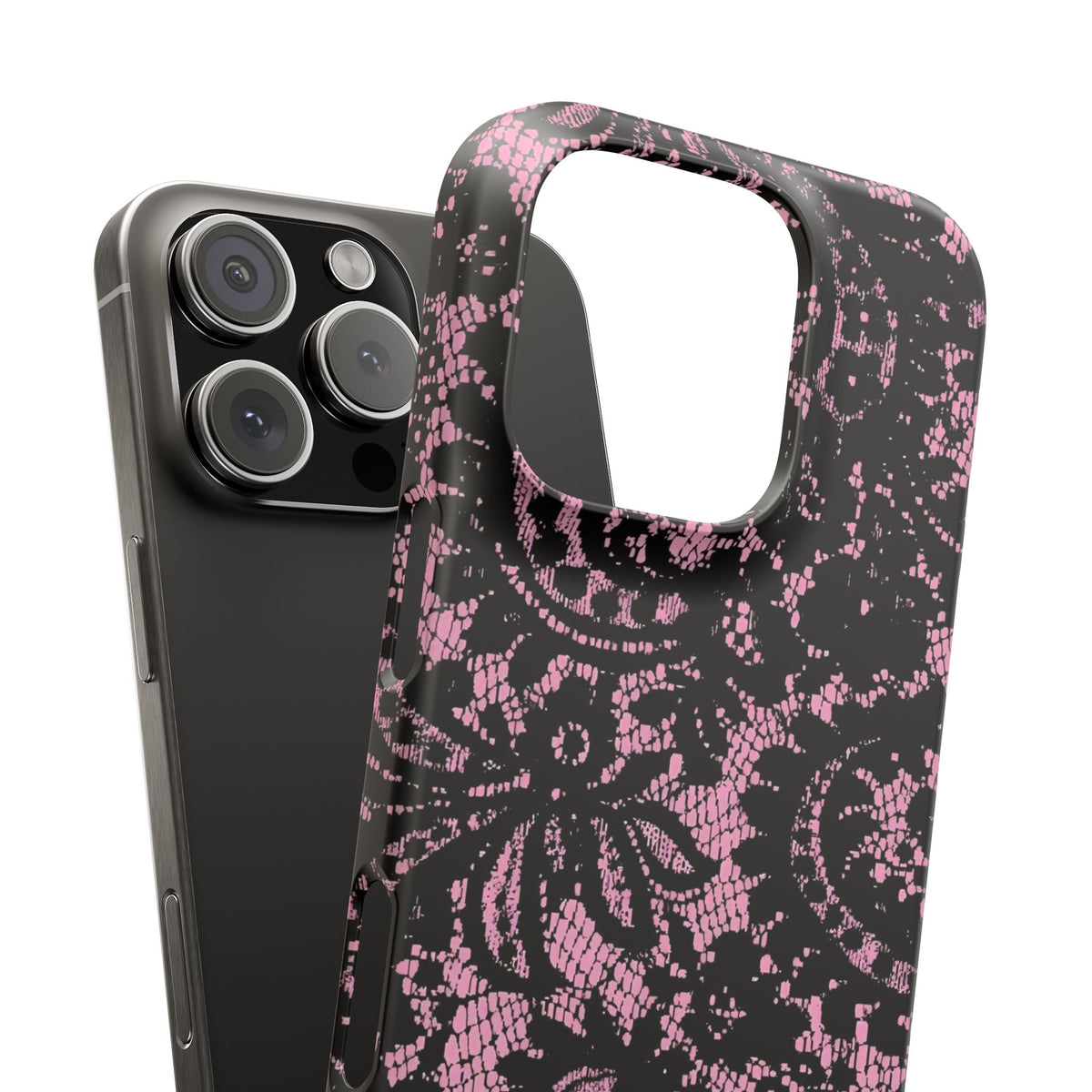 Pink Lace Pattern Case