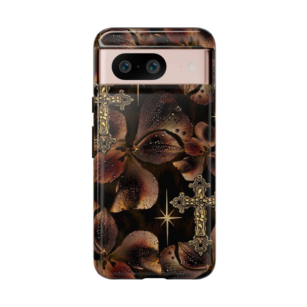 Floral Cross Pattern Tough Case