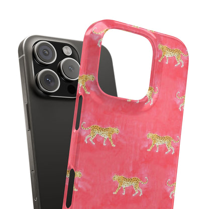 Pink Watercolor Leopard Case
