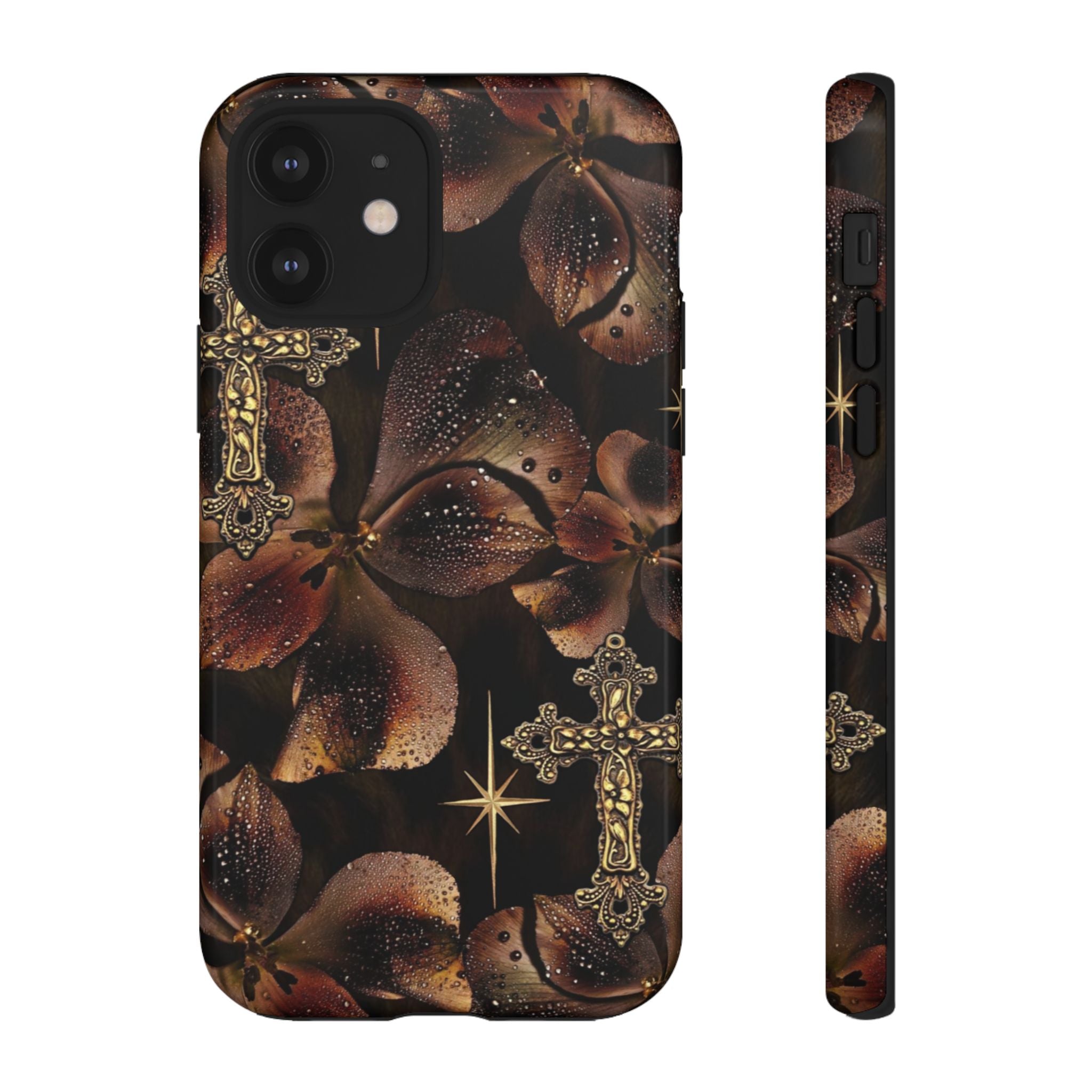 Floral Cross Pattern Tough Case