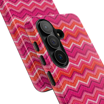 Pink Zigzag Tough Case