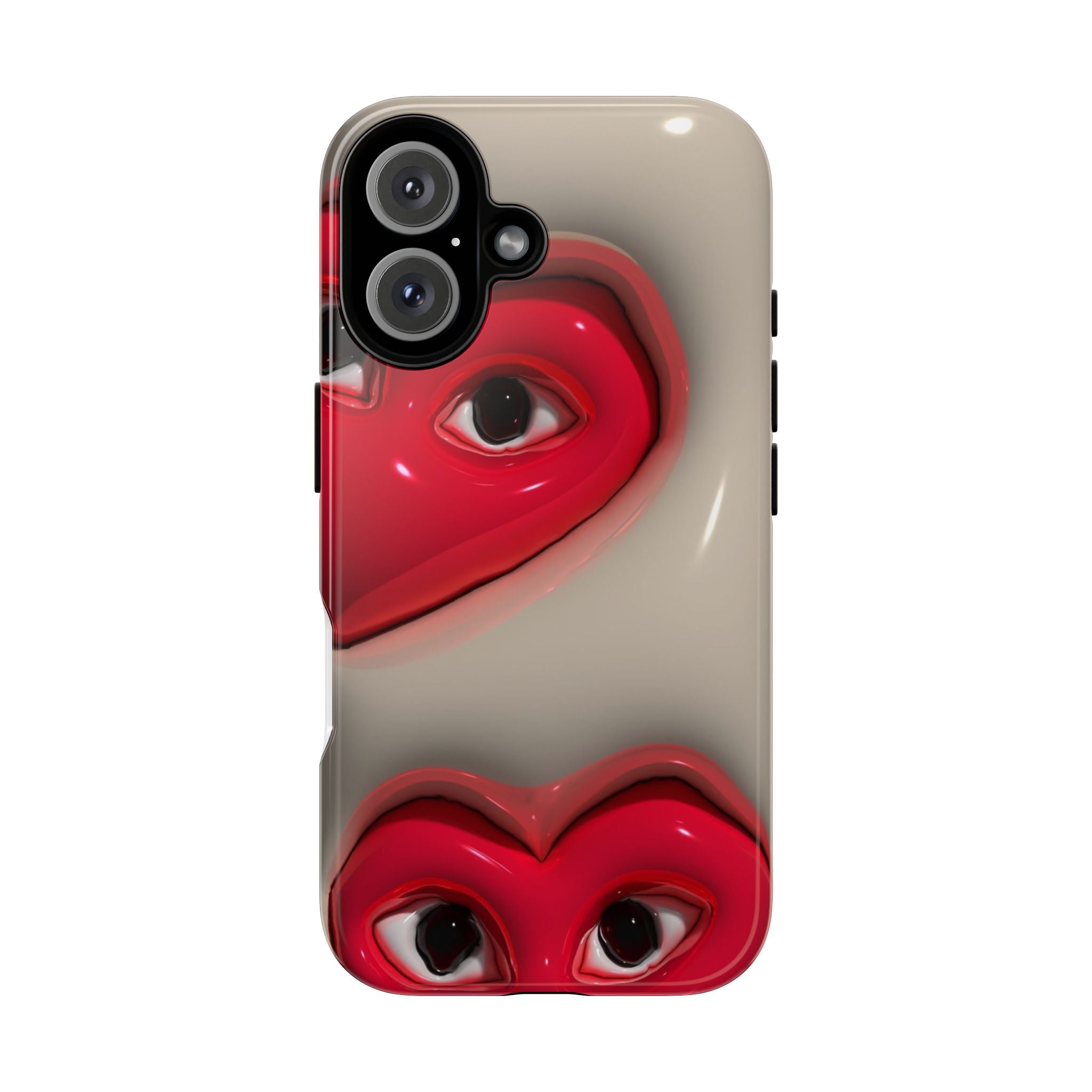 3D Hearts Phone Case