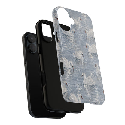 Swan Pattern Tough Case