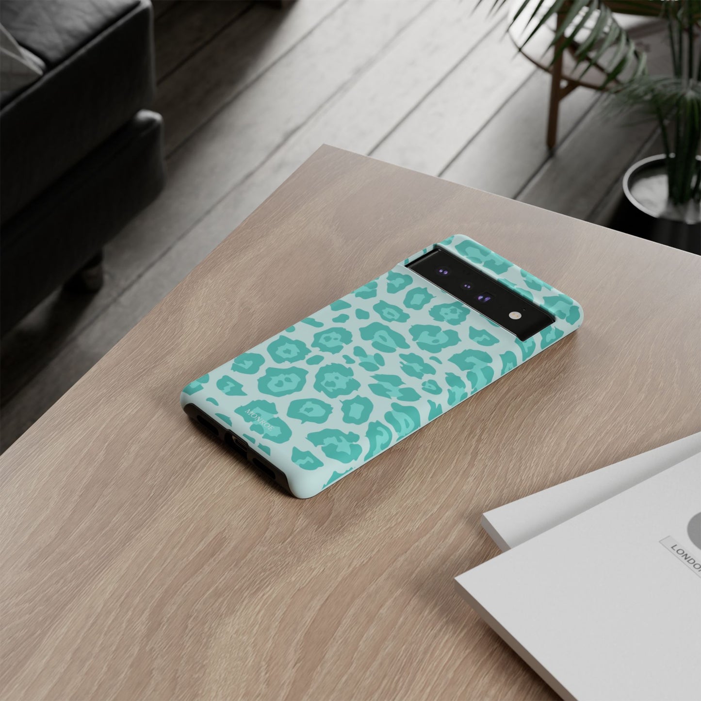 Teal Leopard Tough Case