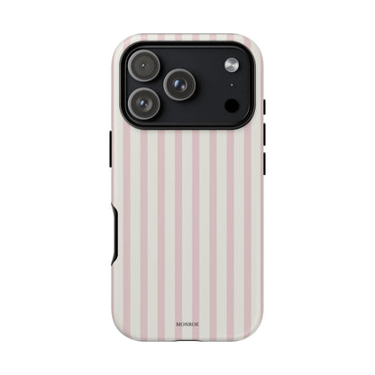 Light Pink Stripe Tough Phone Case