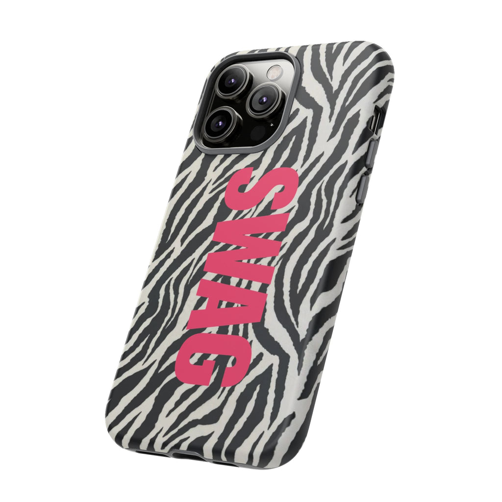 'SWAG' Zebra Print Tough Case