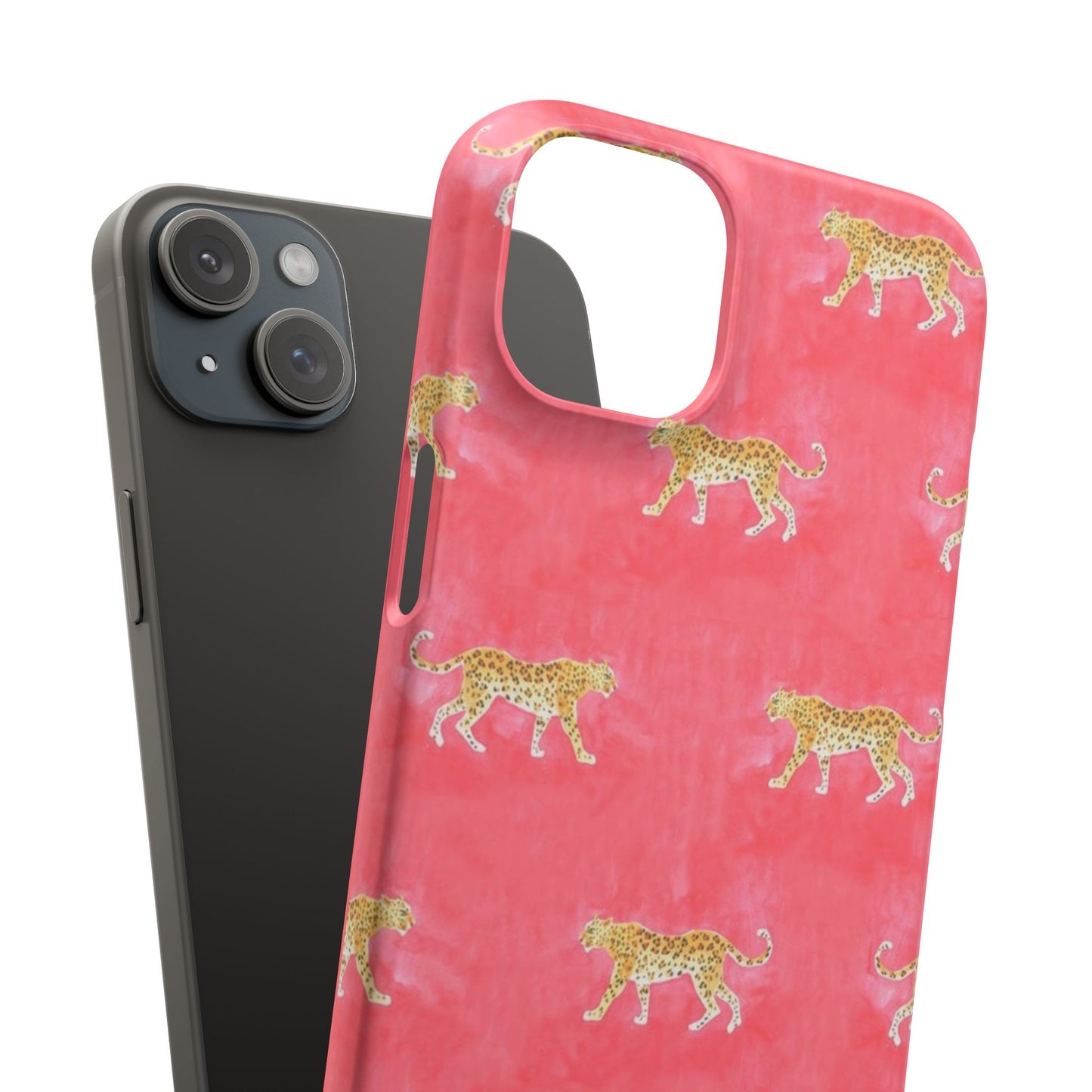 Pink Watercolor Leopard Case