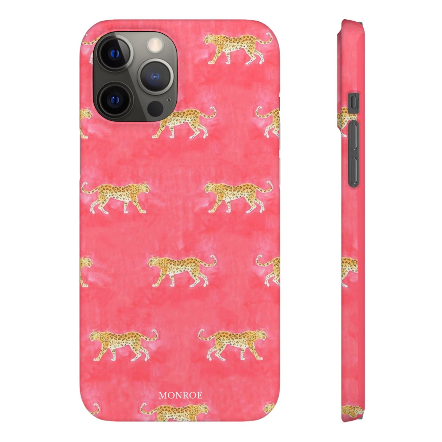 Pink Watercolor Leopard Case