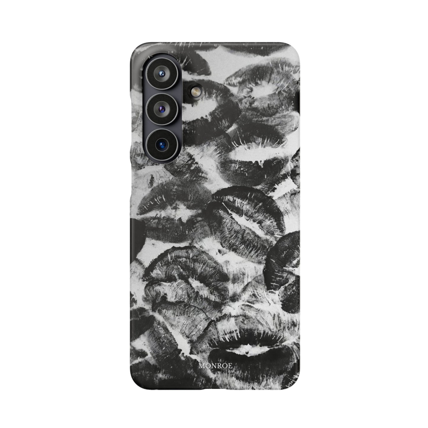 Black & White Kiss Print Case