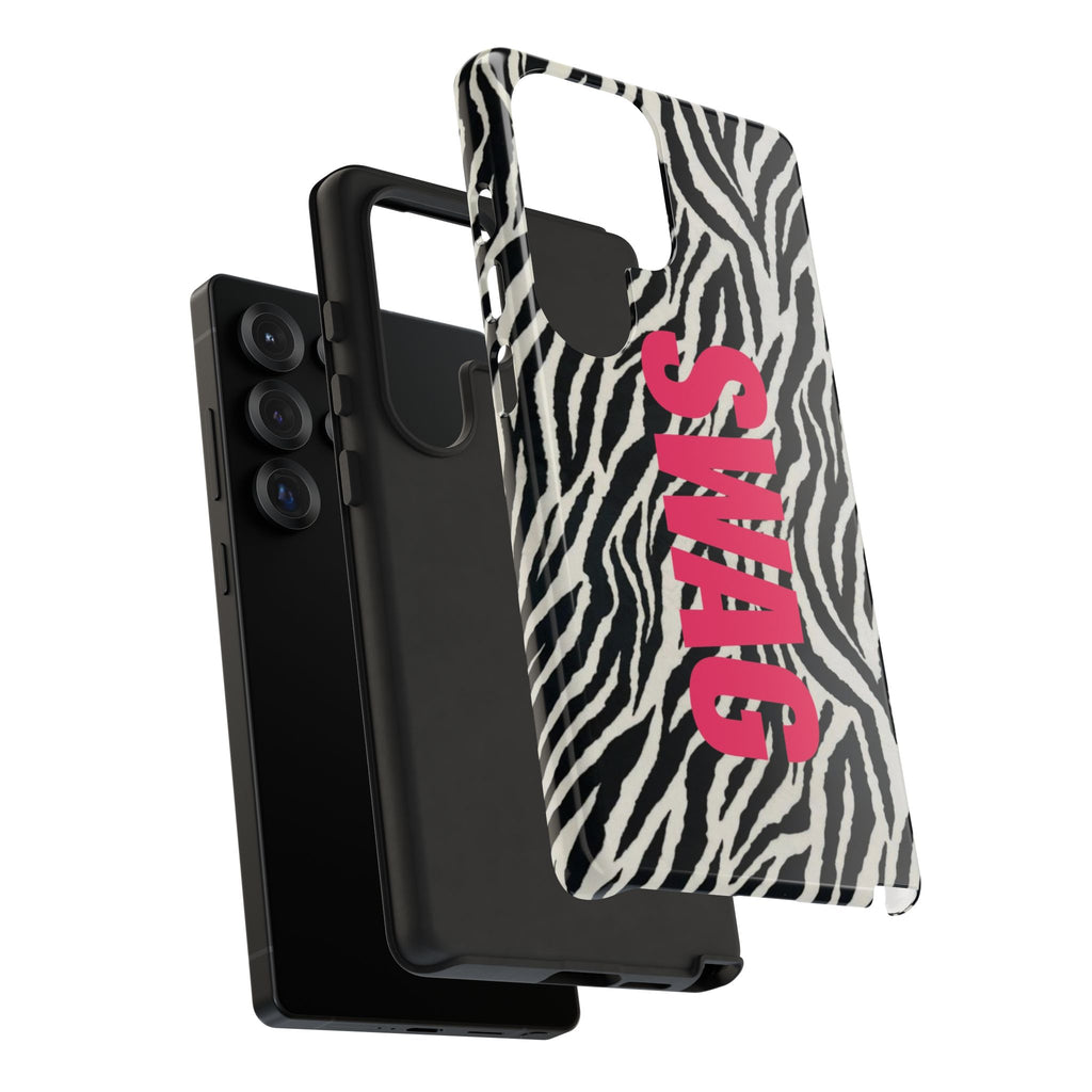 'SWAG' Zebra Print Tough Case