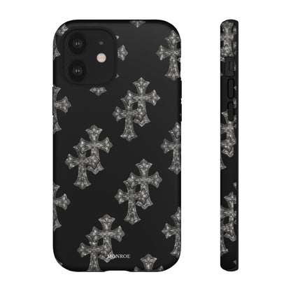 Black Crystal Cross Tough Case
