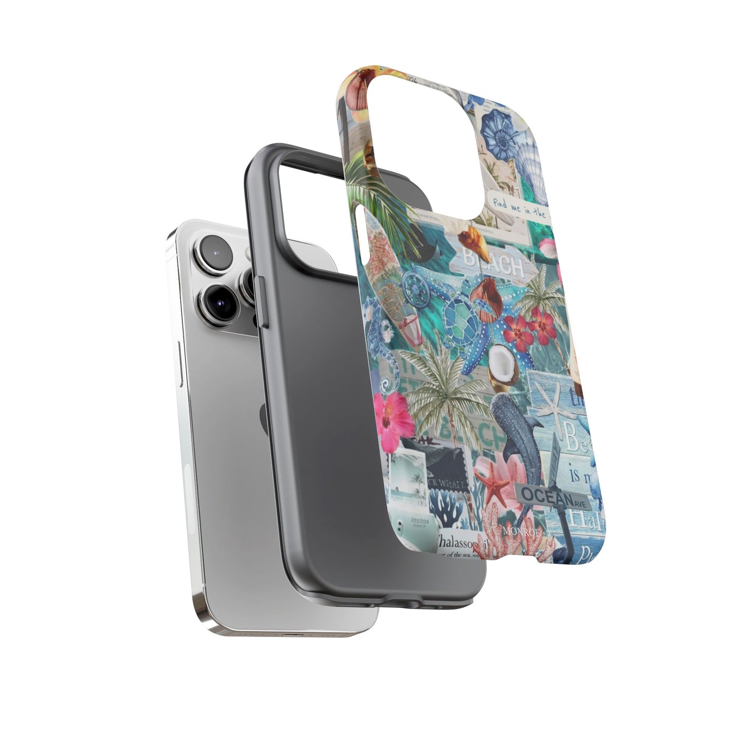 Tropical Beach Collage Tough Case