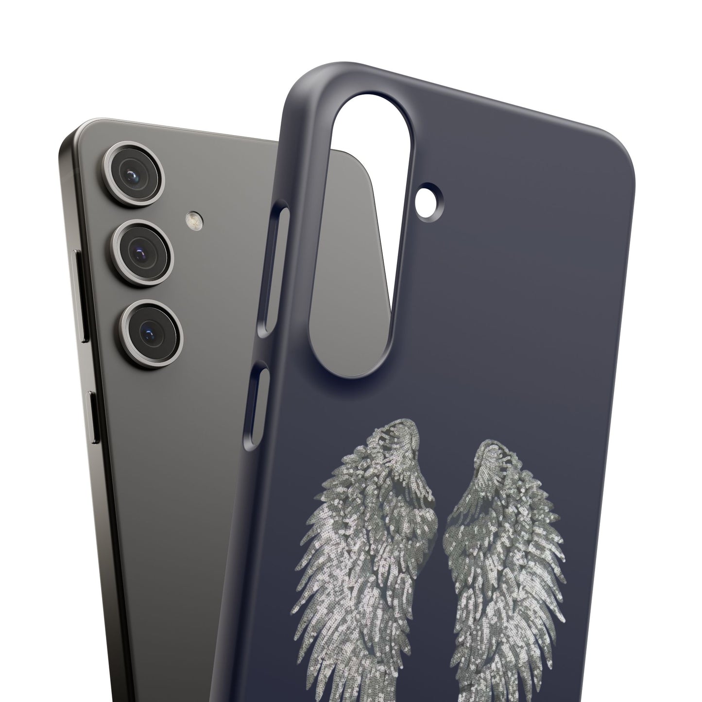 Navy Angel Wings Case