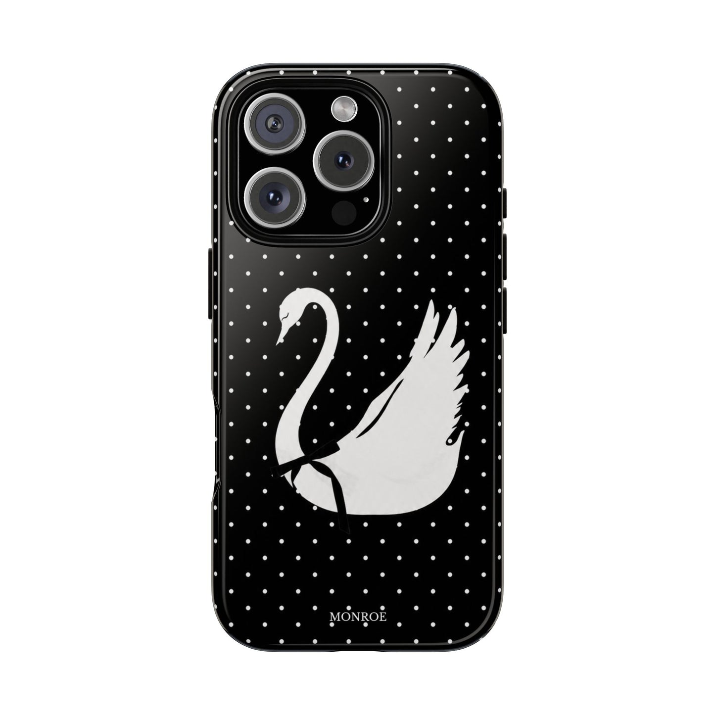 Black Swan Polka Dot Tough Phone Case