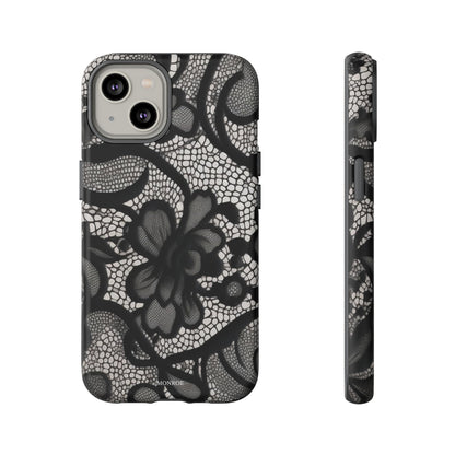 Black Floral Vintage Case