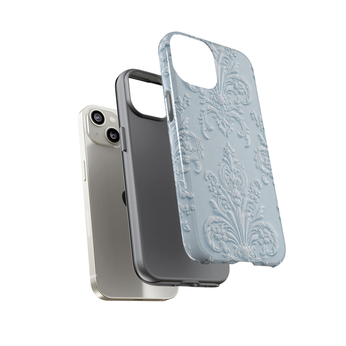 Blue Vintage Pattern Tough Case