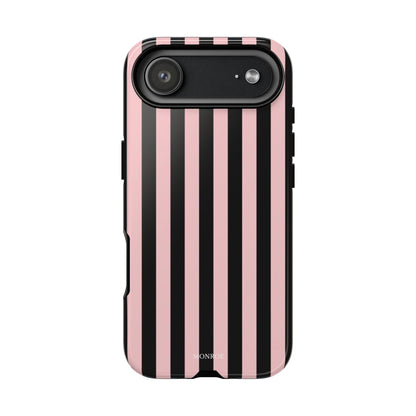 Striped Pink & Black Tough Case