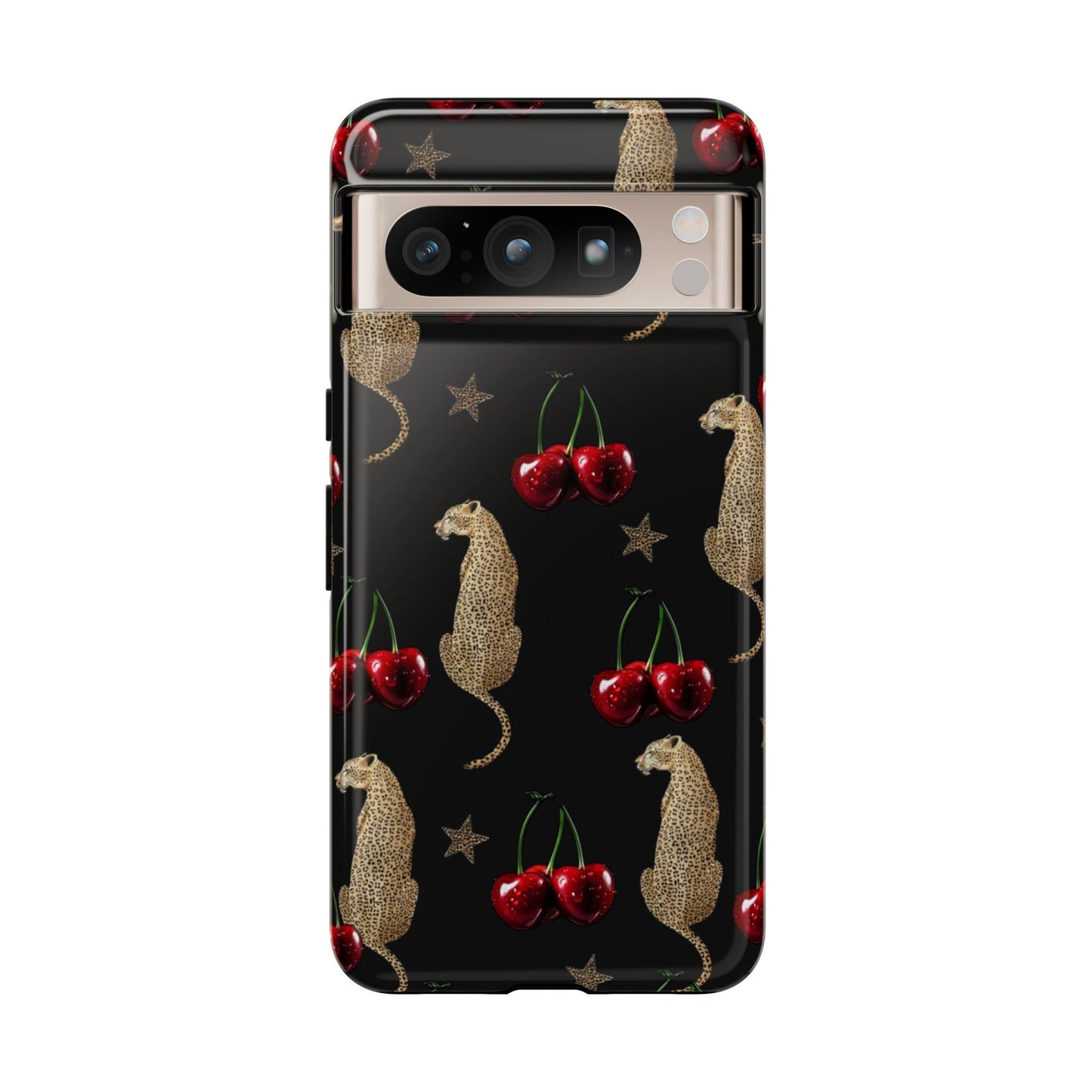 Leopard & Cherry Tough Case