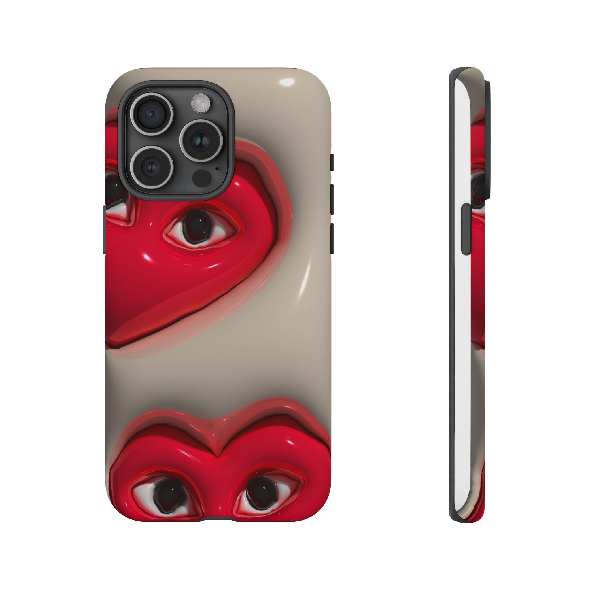 3D Hearts Phone Case