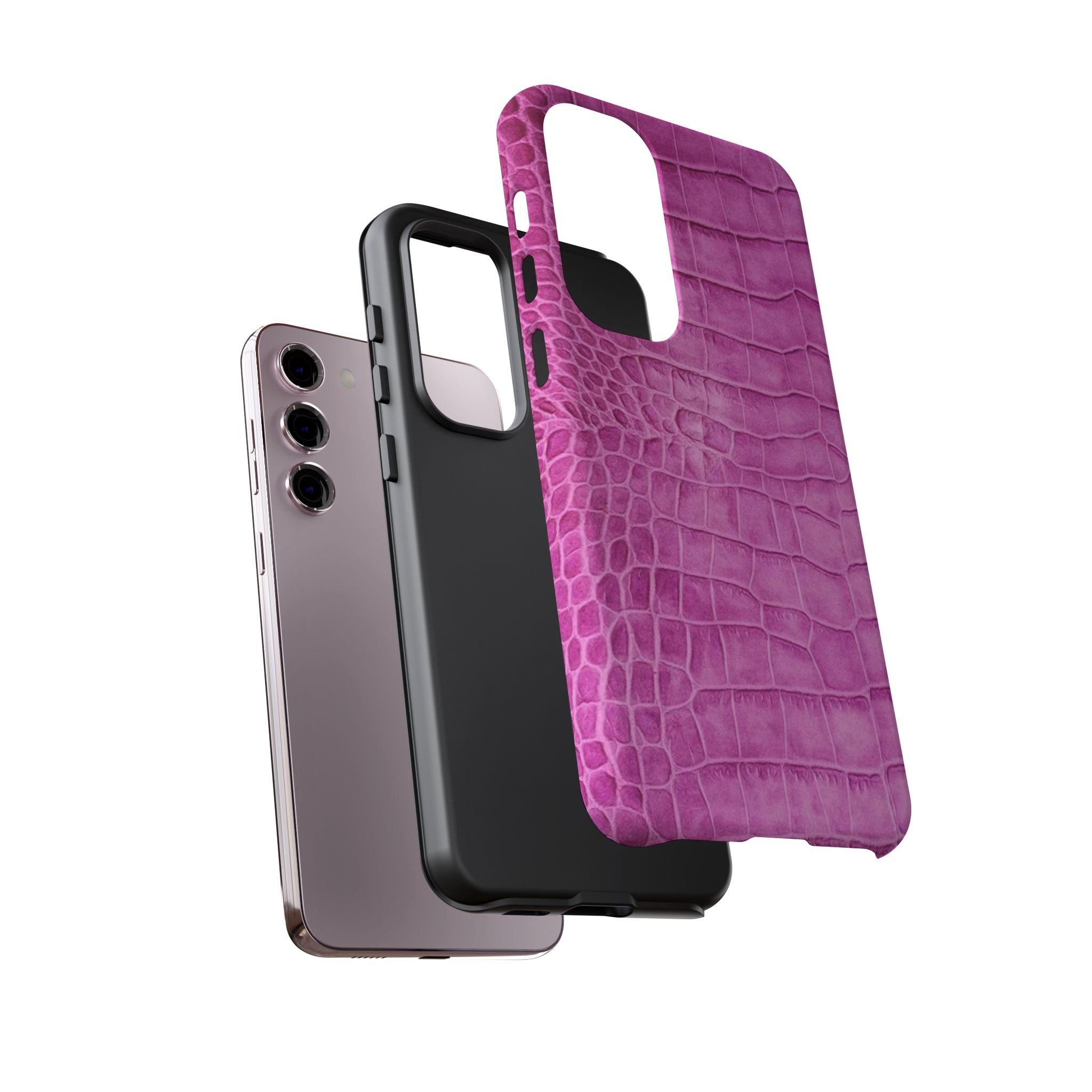 Purple Croc Phone Case