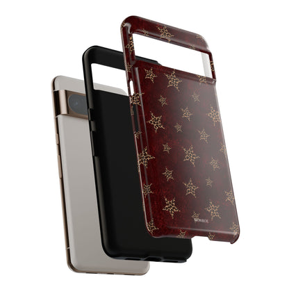Burgundy Leopard Star Tough Case