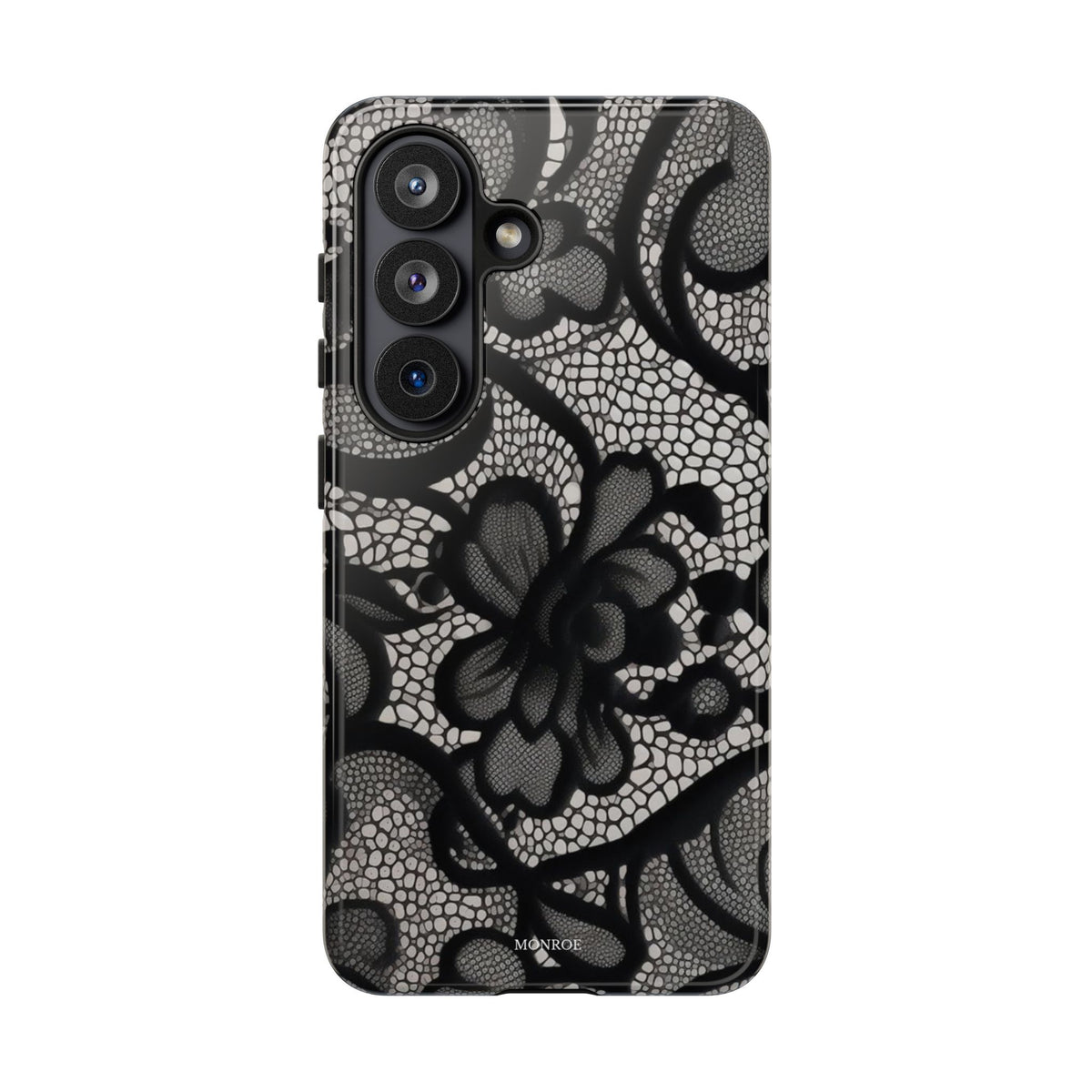 Black Floral Vintage Case