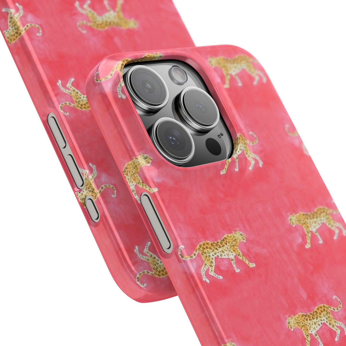 Pink Watercolor Leopard Case