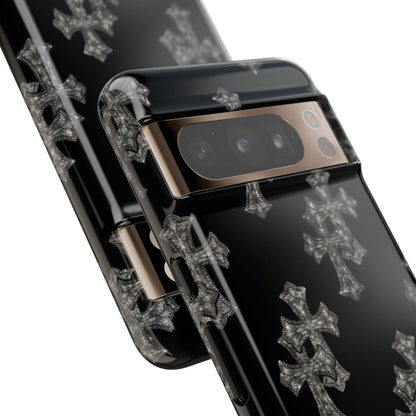 Black Crystal Cross Tough Case