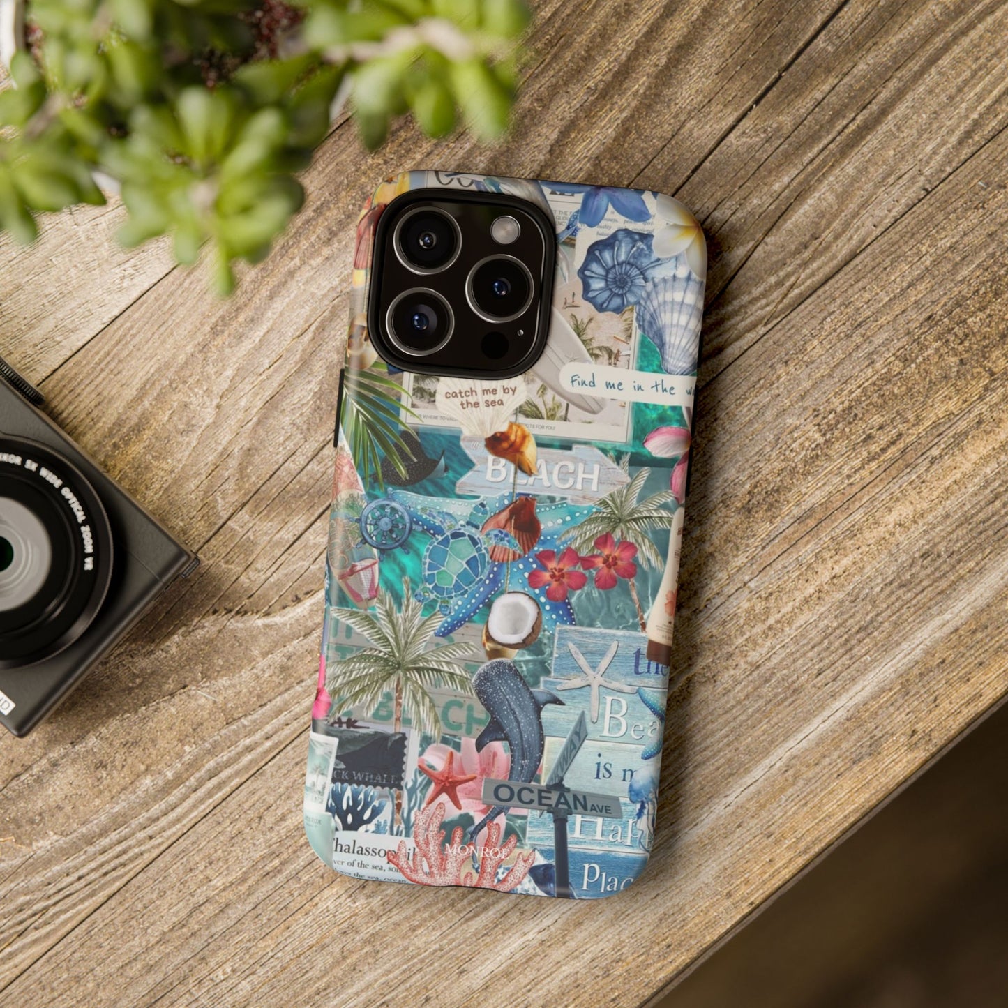 Tropical Beach Collage Tough Case