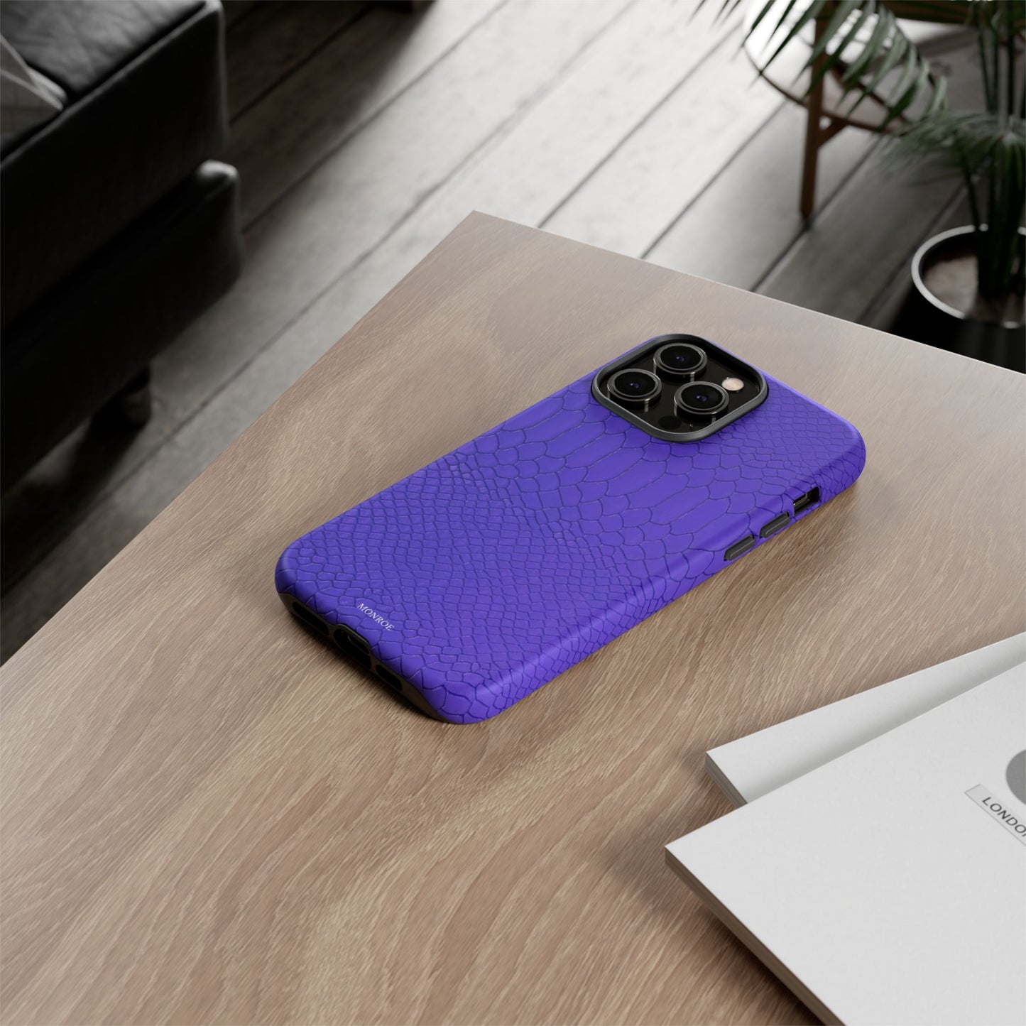Dark Purple Snake Tough Case