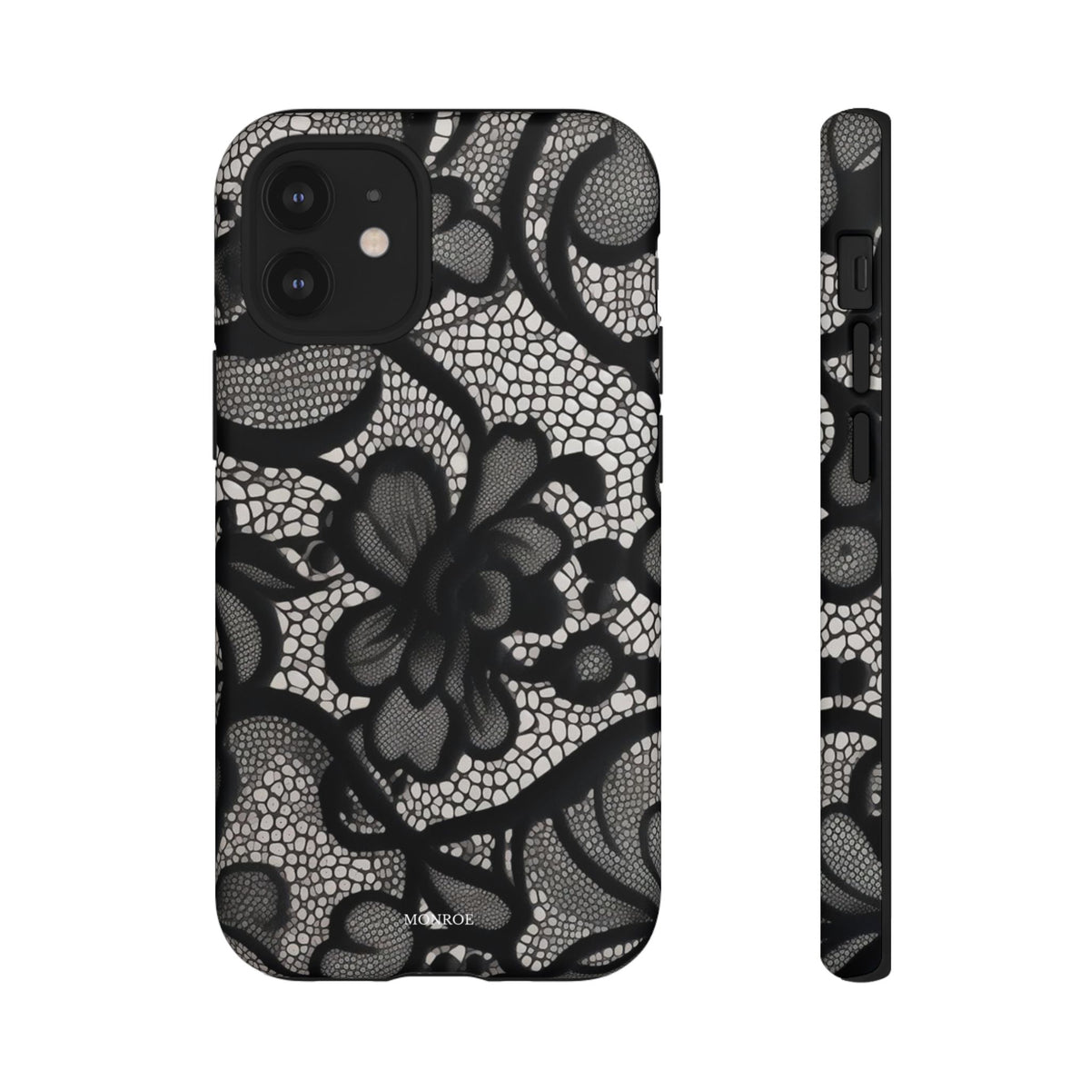 Black Vintage Lace Tough Case