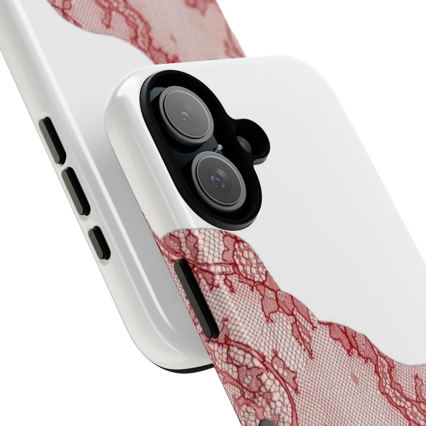 Red Lace Edge Tough Phone Case