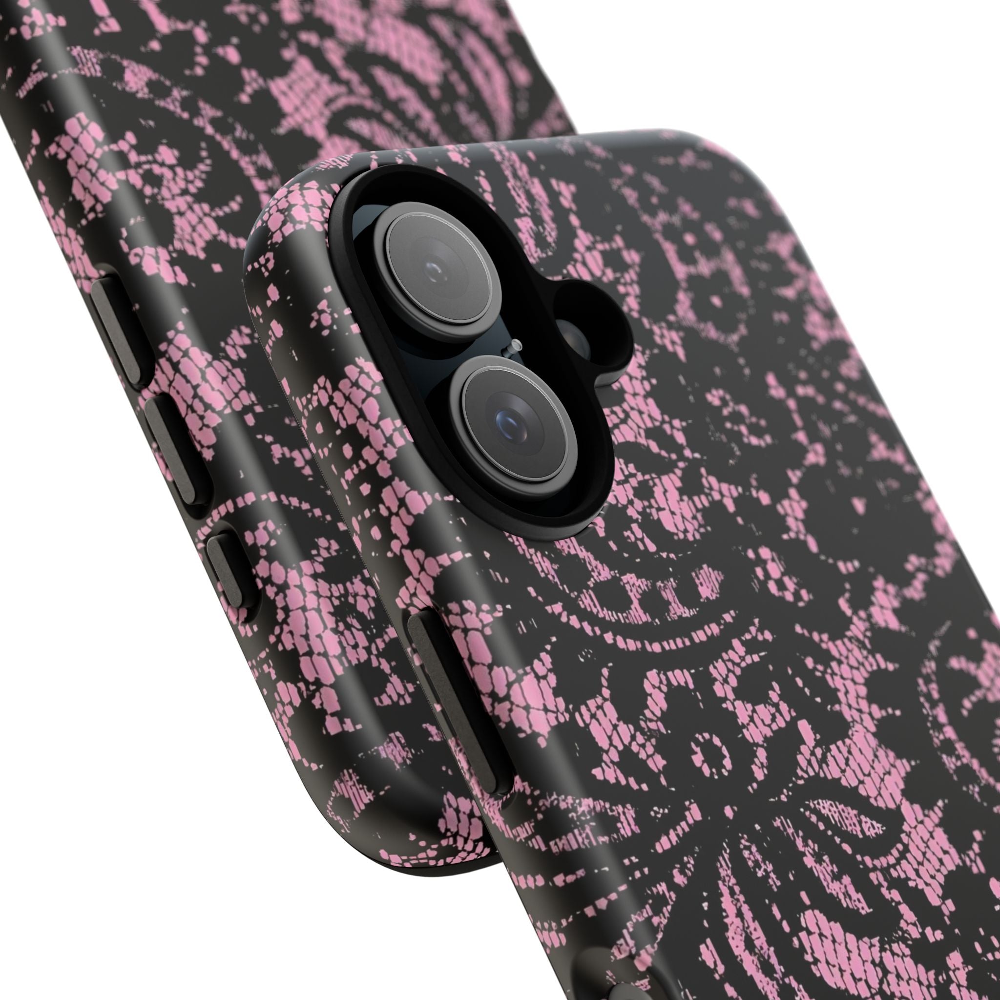 Pink Lace Pattern Tough Phone Case
