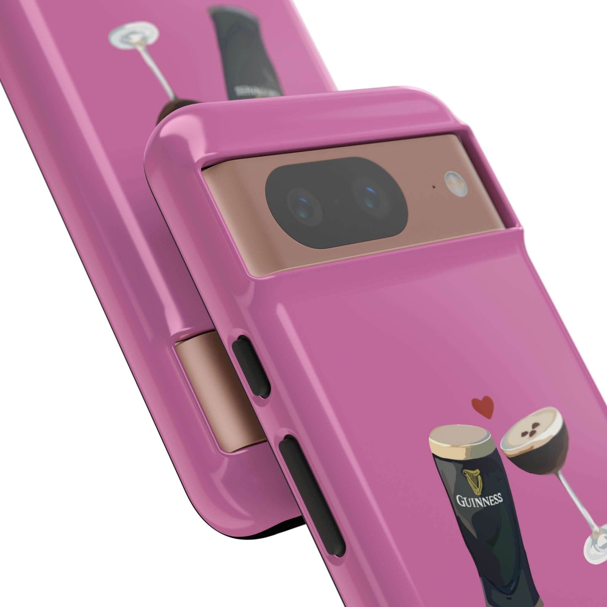 Pint & Wine Glass (Pink) Tough Case