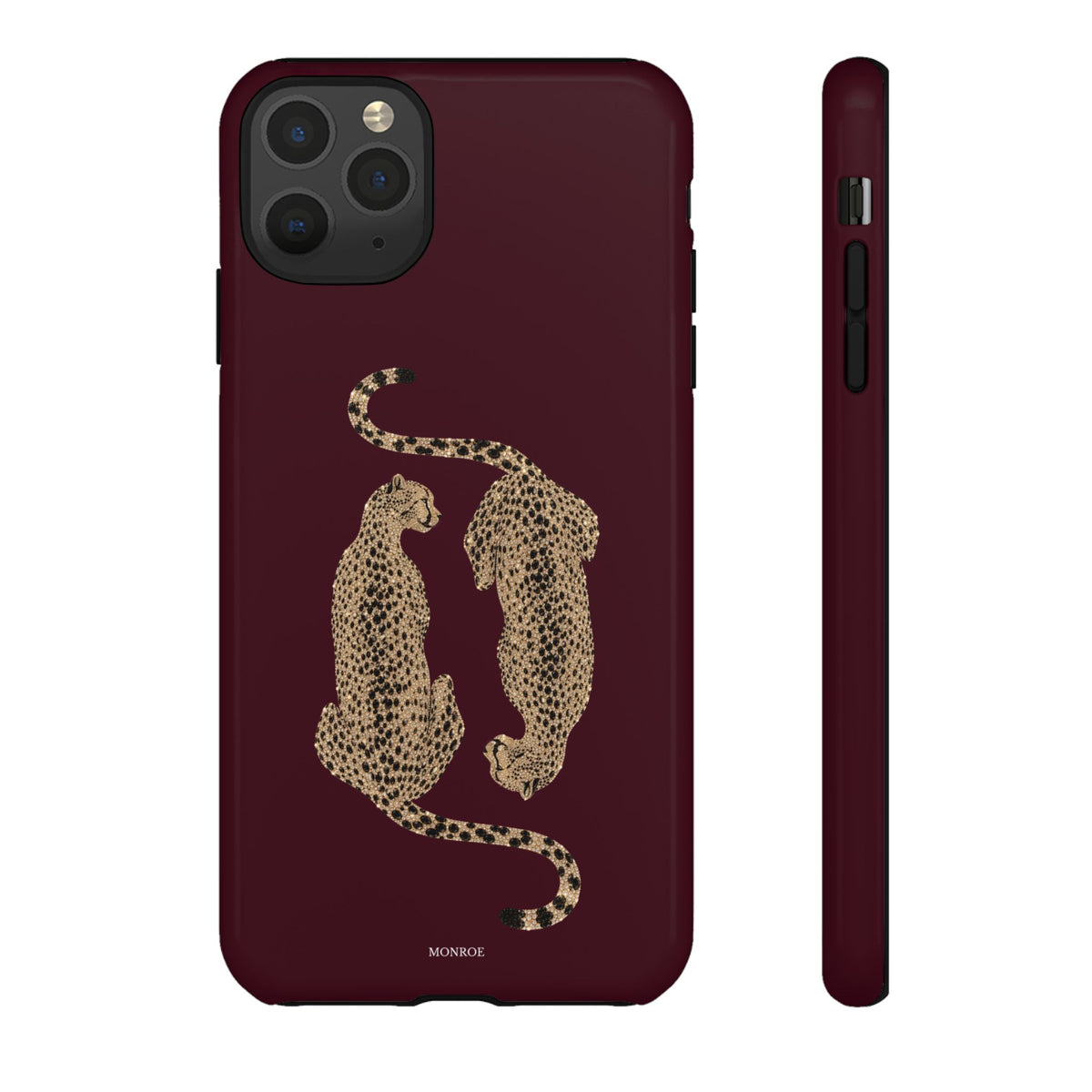 Burgundy Cheetah Tough Case