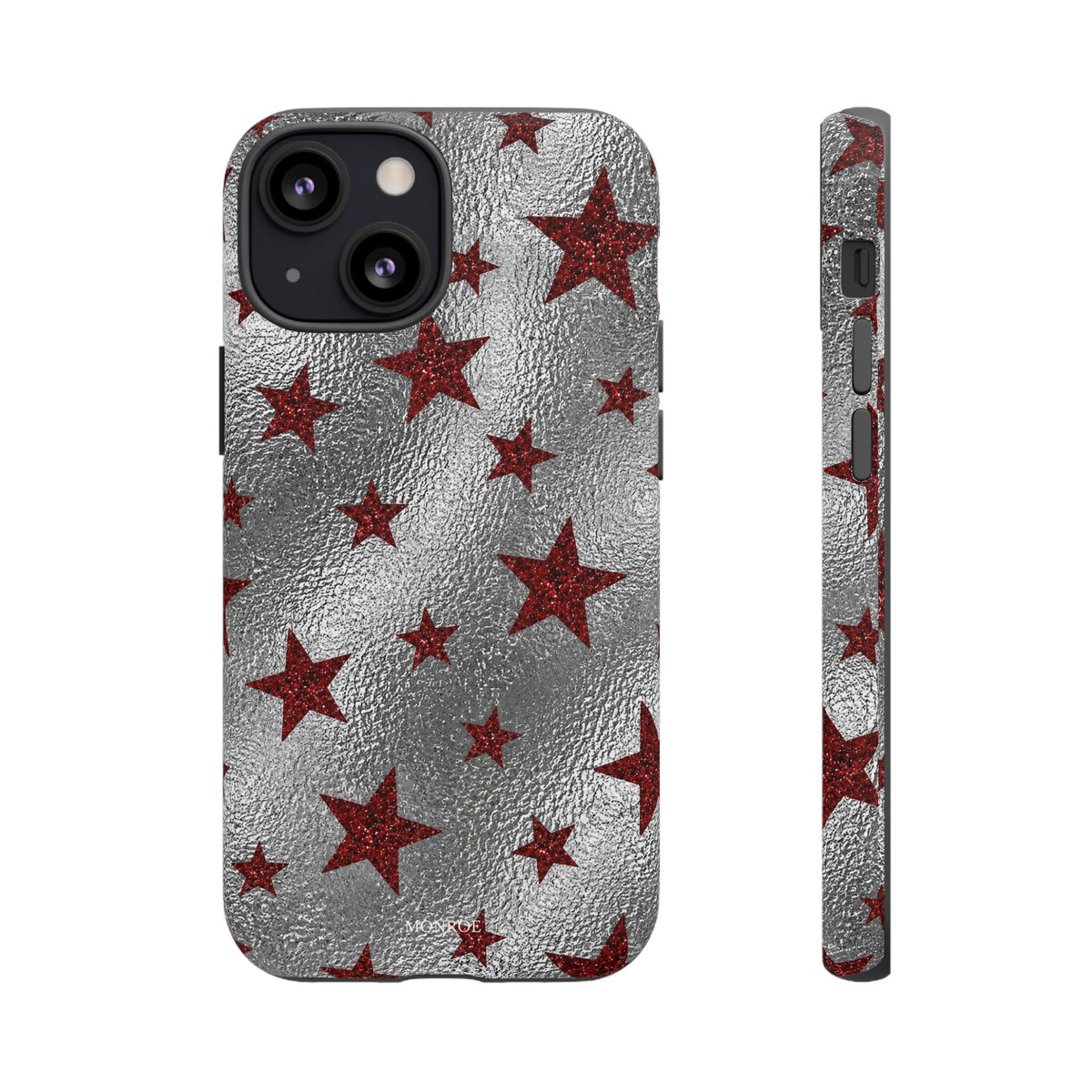 Silver Red Starry Tough Case
