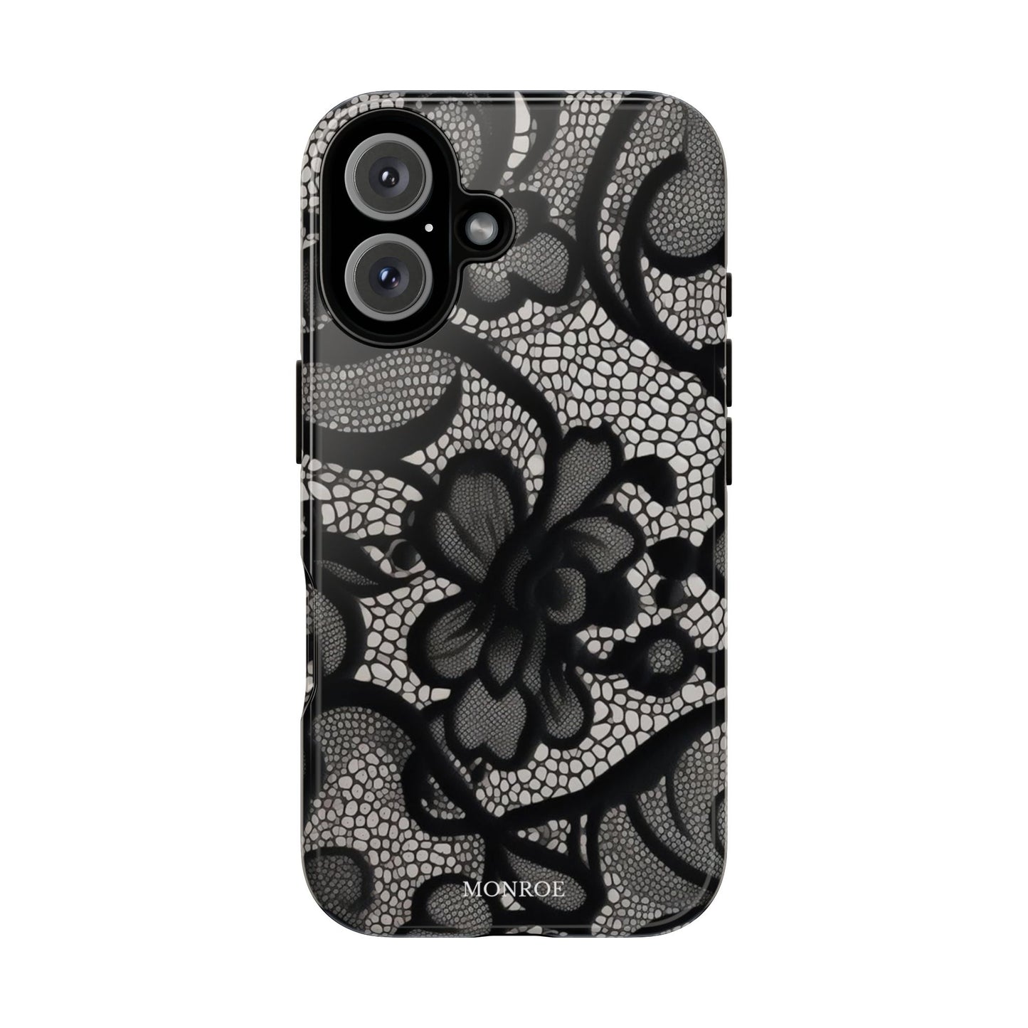 Black Floral Vintage Case