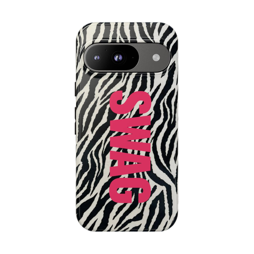 'SWAG' Zebra Print Tough Case
