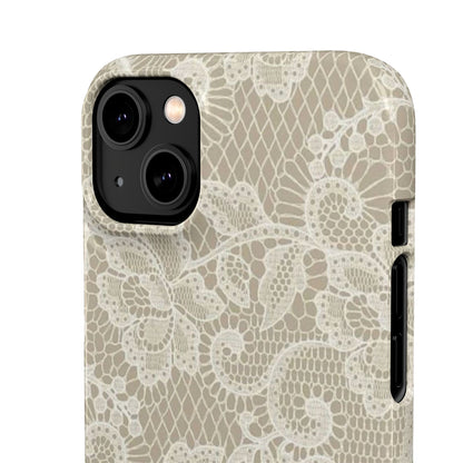 Vintage Beige Lace Case