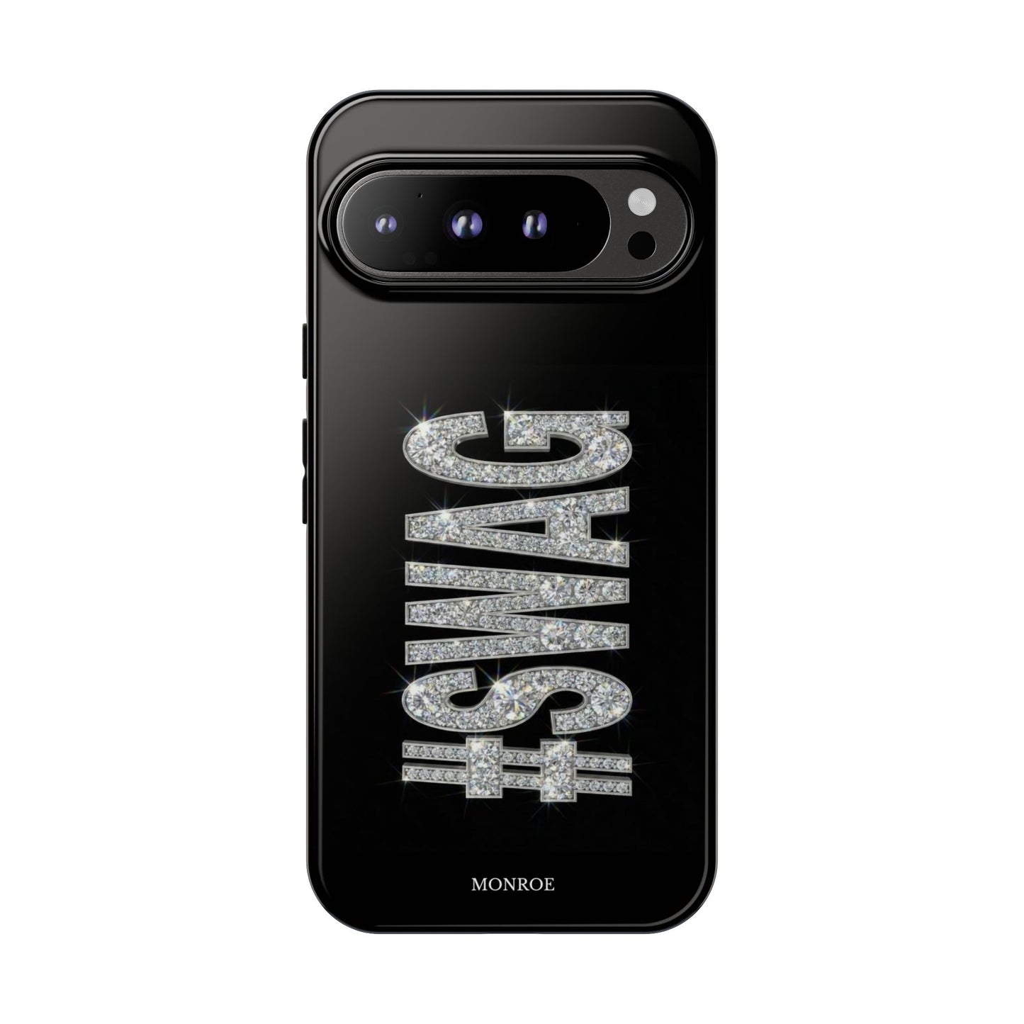 “#SWAG” Black Bling Tough Case