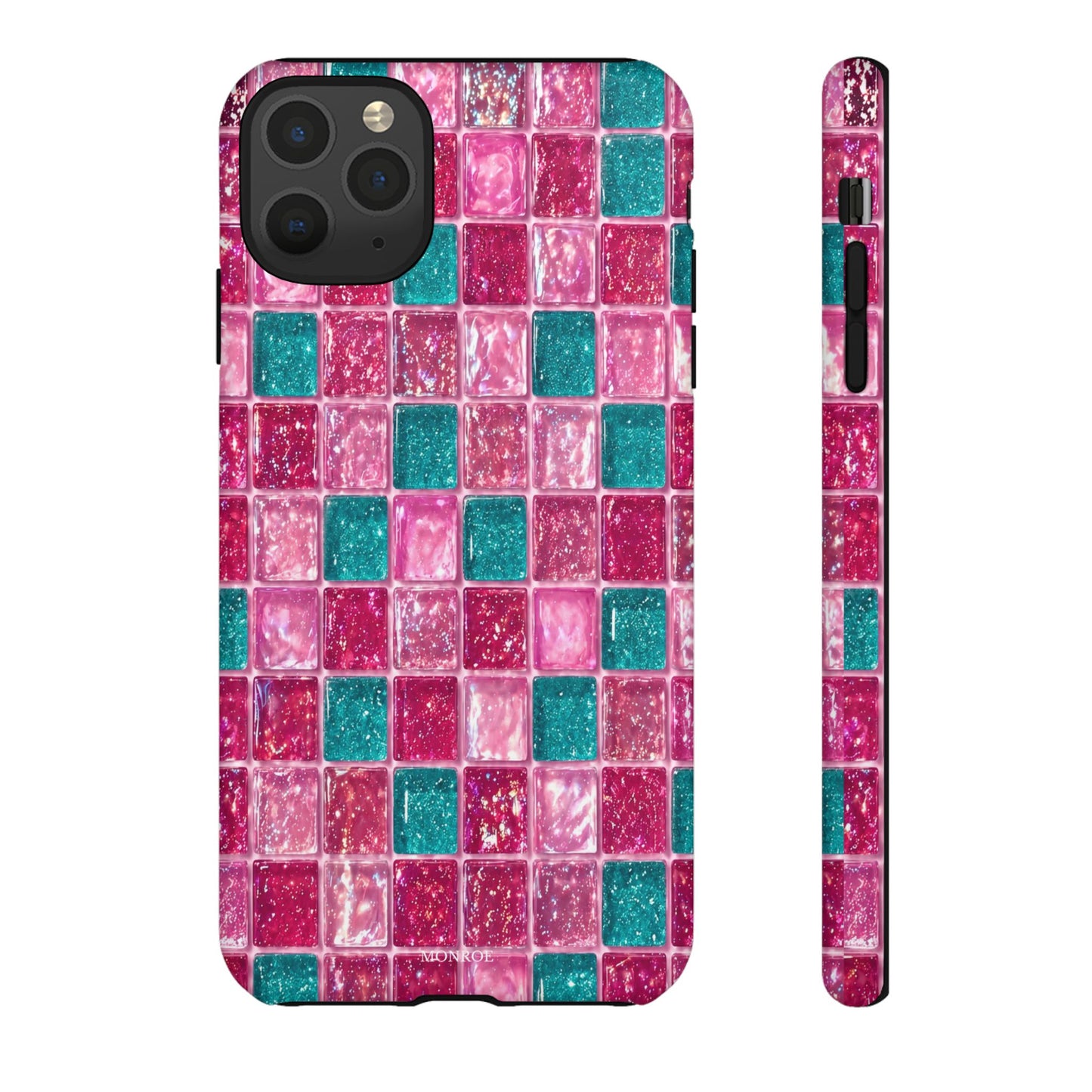 Pink Teal Mosaic Tough Case