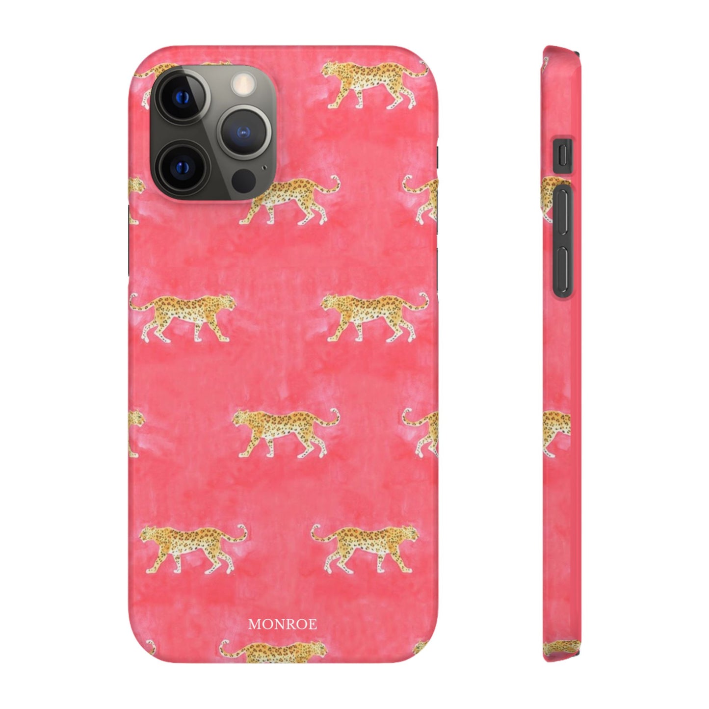 Pink Watercolor Leopard Case