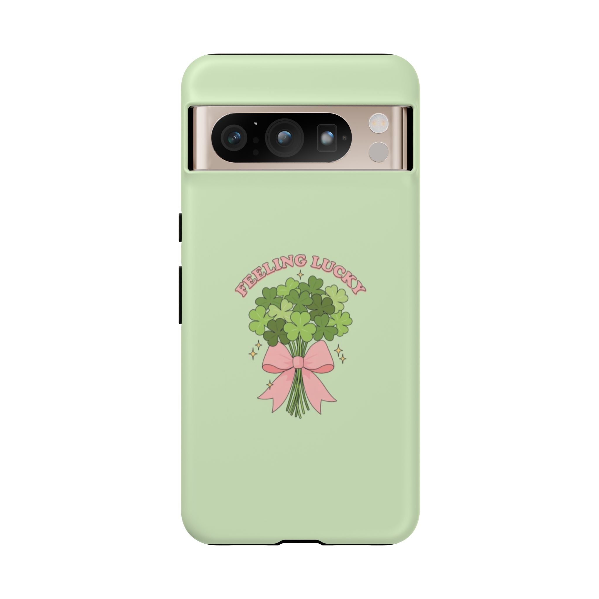 ‘Feeling Lucky' Clover Bouquet Tough Phone Case